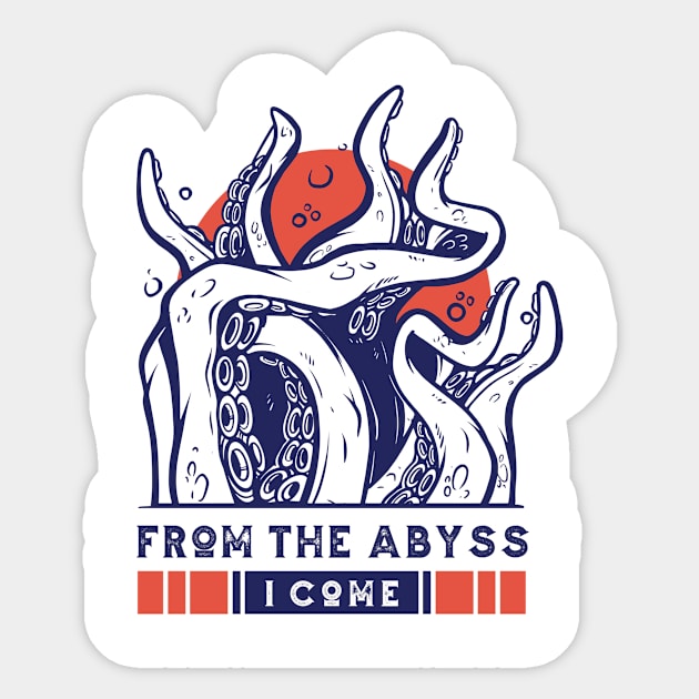 The Kraken Calls Sticker by LAPublicTees